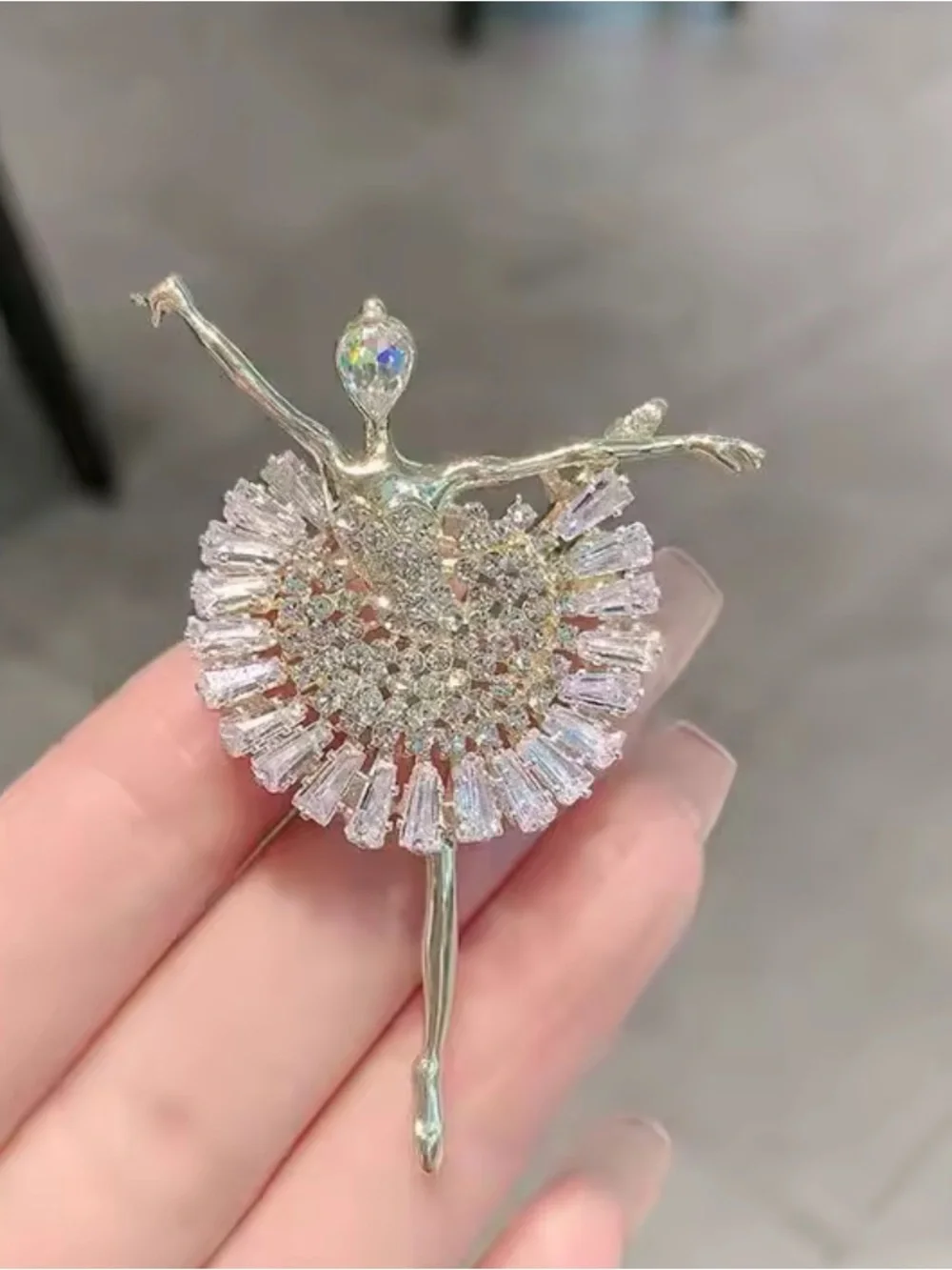 Etoile Crystal Ballerina Brooch